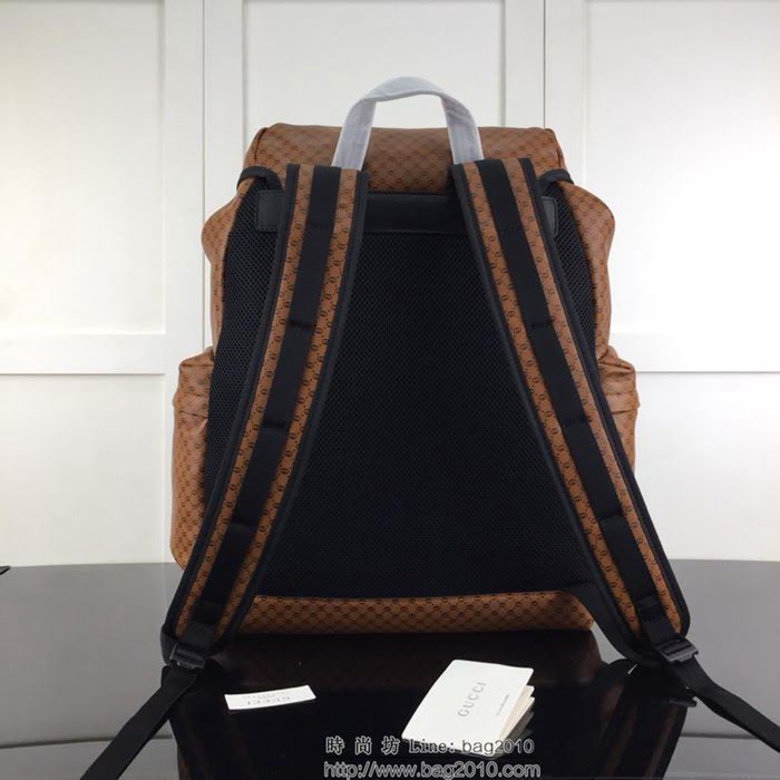 GUCCI古馳 新款 專櫃品質 原單 實物實拍 536413棕皮 男款雙肩包HY1334